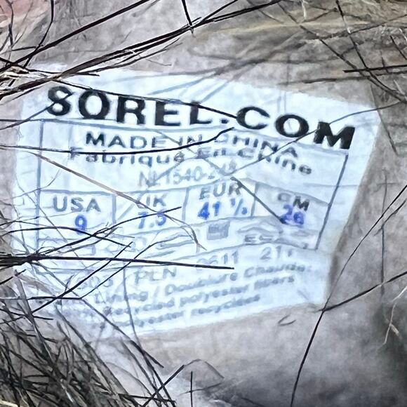 Sorel Women’s Joan Of Arctic Brown Suede Winter Boot Size US 9 - Picture 10 of 10